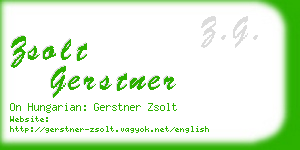 zsolt gerstner business card